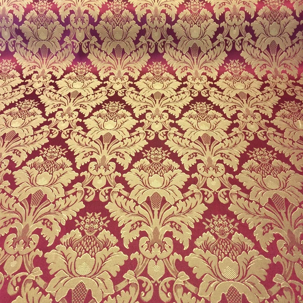 Tela Floral Brocado Flor Jacquard Damasco 118" Por Yarda - ¡MUCHOS COLORES! Foto 1 de 3