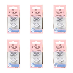 6x Eylure London Pre Glued Lashes False Eyelash Extension 15-Hour Wear 003 - Picture 1 of 4