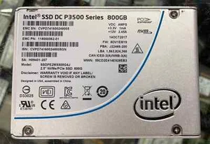 Disk Intel DC P3500 Series 800GB PCIe NVMe 2.5 SSD Model: SSDPE2MX800G4M - Afbeelding 1 van 2