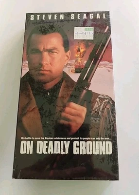On Deadly Ground VHS SEALED Watermarks WHV Stamp Steven Seagal Michael Caine VTG - Image 1 of 4