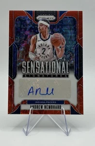 2024-25 Panini Prizm Andrew Nembhard Sensational Signatures Auto Red Mojo Choice - Imagen 1 de 2