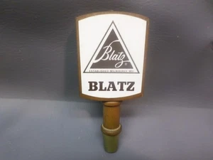 VINTAGE BLATZ WOODEN BEER TAP HANDLE - 6" - SOLID - Picture 1 of 7