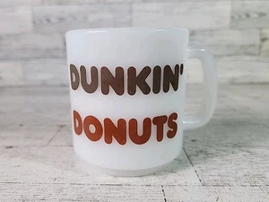 Taza de café Dunkin' Donuts Glasbake años 70 taza de café de vidrio con leche vintage   - Imagen 1 de 7