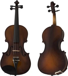 Cecilio CVN-EAV Ebony Fitted Solidwood Violin w/Hard Case, 4/4 - Varnish Antique - Picture 1 of 5