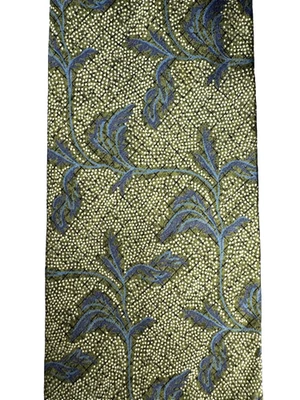 Corbata de seda JOSEPH ABBOUD azul verde floral estática diseñador para hombre No. 67242 Foto 1 de 3