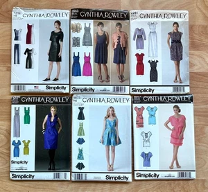 Simplicity CYNTHIA ROWLEY Sewing Patterns Modern Dresses Lot of 6 UNCUT - Picture 1 of 2