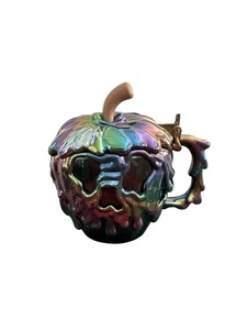 TAZZA DISNEY PARKS POISON APPLE STEIN IRIDESCENTE nero viola verde GRANDE vedi foto - Foto 1 di 5
