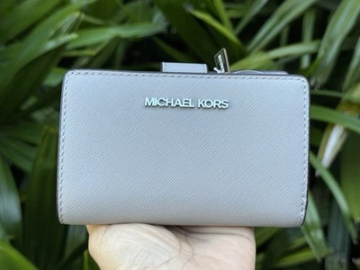 MICHAEL KORS JET SET VIAJE MEDIANO DOBLE MONEDA CREMALLERA CARTERA GRIS PERLA Foto 1 de 4