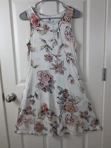 Cupio ärmelloses Kleid Damen Gr. S/P Taschen 95% Viskose geblümt - Bild 1 von 7