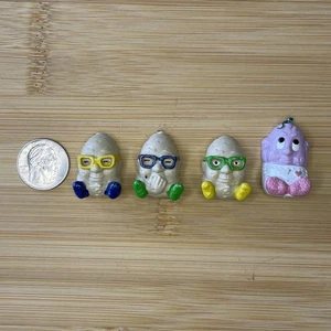 Lote de 4 caras de patatas magnéticas vintage con vasos - Imagen 1 de 4