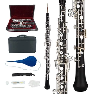 New Full Automatic Oboe Ebonite Body Silver-Plated Keys for Student Beginner - Picture 1 of 7