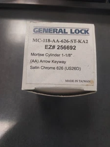 General Lock Einsteckzylinder MC-118-AA-626-ST-KA2 1-1/8" - Bild 1 von 6