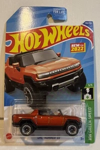 Hot Wheels GMC HUMMER EV Camion pressofuso rosso NUOVO 2021 HW serie Green Speed - Foto 1 di 4