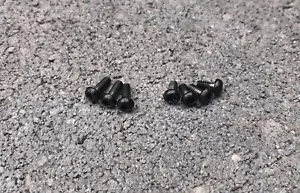 Tornillos de mango de bronce oscuro y clip de bolsillo para río torcido hecho en banco - conjunto de 7 - Imagen 1 de 8