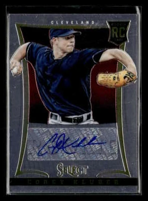 2013 Panini Select Corey Kluber Rookie Auto /750 Cleveland Indians U7481 — 第 1/2 张图片