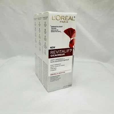 L'Oreal Paris Revitalift Cicacream Antiarrugas + Reparación Barrera Cutánea Paquete de 3 Foto 1 de 4