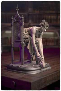 Elara 2061 The Cyborg Ballerina Statue 3D Print Unpainted/Unassembled - Picture 1 of 3