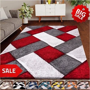 New Stylish Large Shaggy Rugs Hallway Runner Living Room Bedroom Rug Carpet Mats - Picture 1 of 70