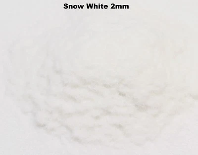 WWS 2mm White Snow Static Grass 30g Railways, Landscape, Scenery, Peco - Image 1 of 2