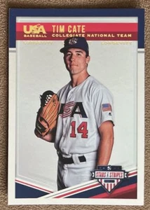 2018 Panini Stars & Stripes Longevity Tim Cate Rookie #24 USA Baseball - Foto 1 di 2