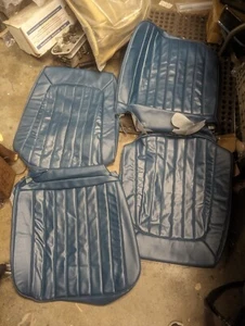 New Repo 1972 Pontiac GTO Front Bucket Seat Covers Dark Blue Lemans Judge 455 72 - Bild 1 von 12