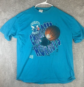 Charlotte Hornets Shirt Men's 2XL Graphic Tees NBA Basketball Blue - Picture 1 of 6