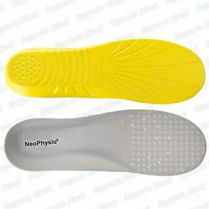 Pair Memory Foam Shock Absorbing Shoe Replacement Insoles Medical Grade Comfort - Picture 1 of 5