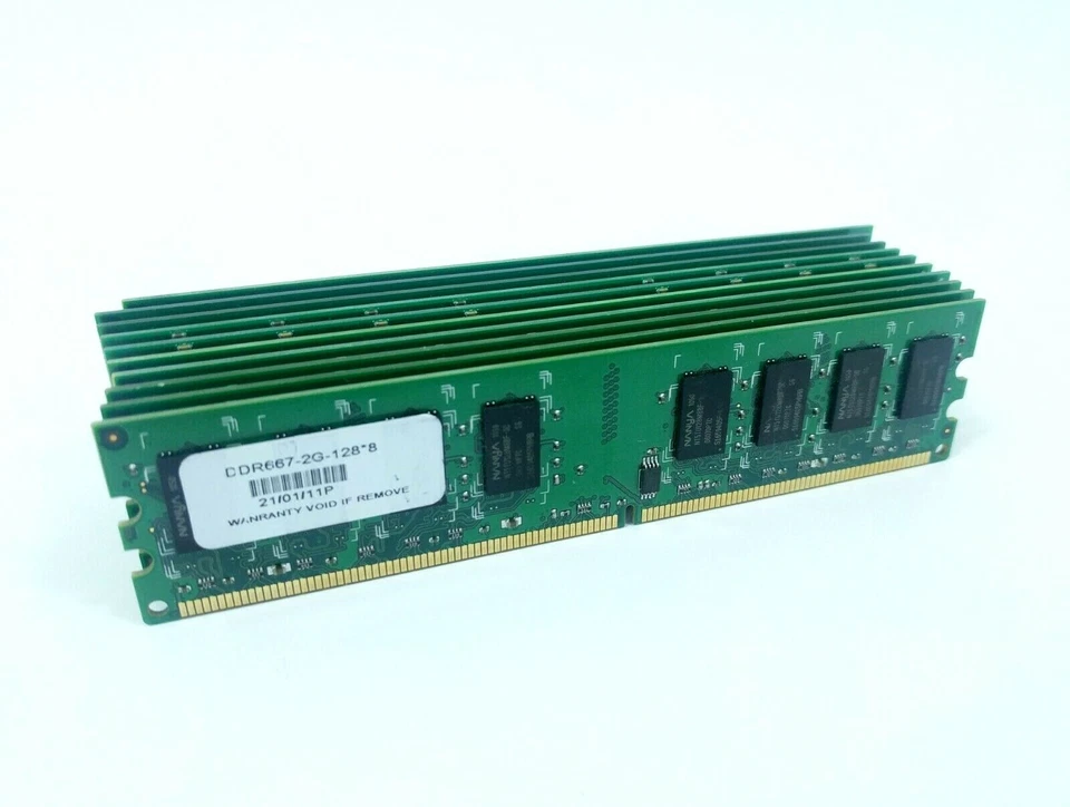 10x Bulk Job Lot Mixed Brand 2GB PC2-6400 DDR2-800 DIMM Desktop RAM - Image 1 of 1