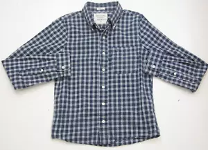 Abercrombie Long Sleeve Mans Cotton Dress Shirt Small Blue & White Striped XX5 - Picture 1 of 8