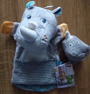 HABA Handpuppe Nashorn neu und ovp - Bild 1 von 2