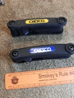 Chesco Folding 9 Piece Allen Wrench Set Lot Of 2 SAE 98091 & METRIC 98027 - Image 1 of 4