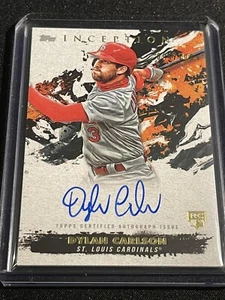 Topps Inception Baseball 2020 Dylan Carlson RC Auto 94/100 St Louis Cardinals - Picture 1 of 2