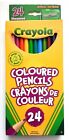 Crayola Coloured Pencils - Pack of 24. Includes FREE Pencil Sharpener!
