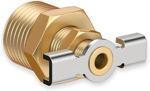 RVGUARD 1/2'' RV Water Heater Replacement Drain Valve with PTFE Tape, Durable Br - Picture 1 of 12