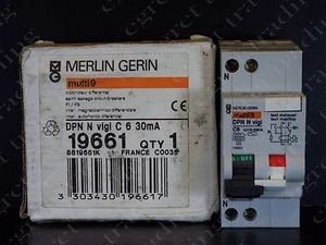 Merlin Gerin 19661 Multi 9 6 Amp DPN N Vigi Unit Circuit Breaker - Picture 1 of 3