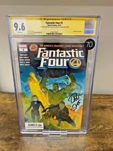 FANTASTIC FOUR #1 2018 SIGNED BY DAN SLOTT & SCOTTIE YOUNG CGC 9.6 - Picture 1 of 1