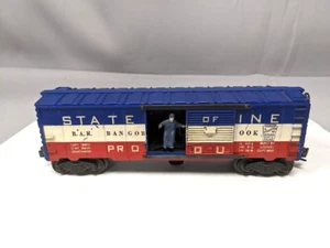 Lionel #3494-275 B.A.R. No Numbers State of Maine Operating Box Car 'O' Gauge C5 - Picture 1 of 6