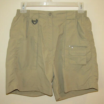 Pantalones cortos de carga de nailon World Wide Sportsman para mujer camping senderismo pesca talla 14 Foto 1 de 3