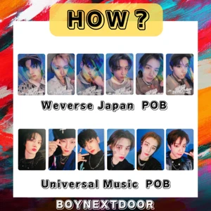 BOYNEXTDOOR HOW? 2nd EP Photo card POB Weverse JP Universal Music PC - Picture 1 of 50