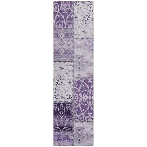 Addison Rugs Chantille ACN566 Purple 2'3" x 7'6" Indoor Outdoor Hallway Runne... - Picture 1 of 6