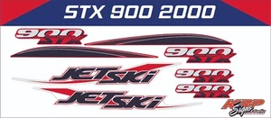 KAWASAKI STX 900 2000 Graphics / Decal / Sticker Kit CUSTOM RED - Picture 1 of 2