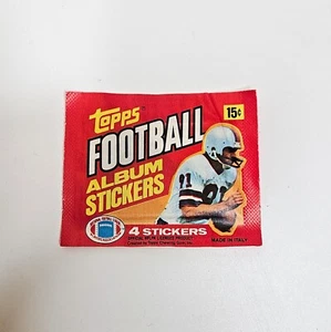 1981 Topps Football Album Stickers Refill Pack Vintage Sealed - Picture 1 of 10