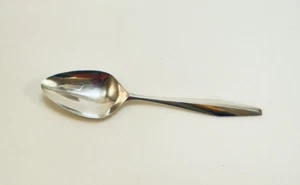 Reed & Barton Diamond Sterling Silver Pierced Serving Spoon - 8 1/8" - No Mono - Picture 1 of 3