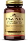 Solgar Vitamin D3 Cholecalciferol 2200 Iu 100 Vegetable Capsules