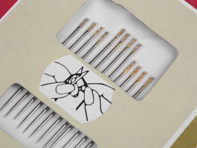 12 Wundernadeln Selbsteinfädelnde Nähnadeln mit Goldöhr Nadeln Zaubernadel - Bild 1 von 2