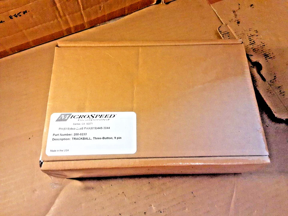 Vintage MicroSpeed 3-BUTTOM PC-TRAC Trak Ball Mouse 9 pin  Serial , NEW,BOXED - Image 1 of 3