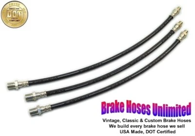 JUEGO DE MANGUERA DE FRENO Studebaker Truck 1 1/2 Tonelada - Modelos 2T2, 2M2 - 1936 Foto 1 de 2