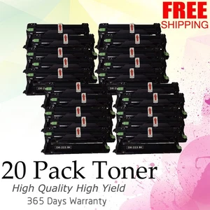 20 PACK dr223 drum Black for Brother MFC-L3710CDW HL-L3210CW HL-L3230CDW - Picture 1 of 4