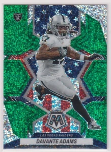 DAVANTE ADAMS 2022 Mosaic FOOTBNo265 RAIDERS Green Sparkle SSP 10 or less PRIZM - Bild 1 von 2