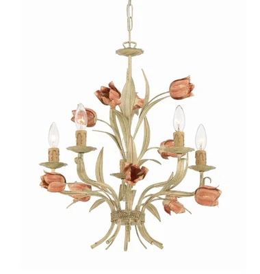 Crystorama Lighting Group 4805 Southport 5 ламп конус 20 дюймов Вт - Sage Rose - Изображение 1 из 4